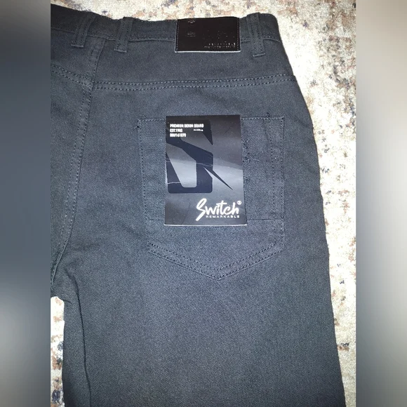 Switch Remarkable Men's Black Jeans Shorts